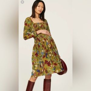 Hatch Dress THE FREYA DRESS - OCHRE QUEEN FLORAL size 2